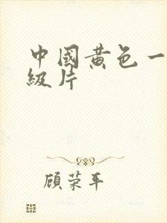 中国黄色一级二级片