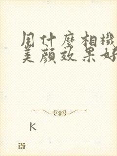 用什么相机拍照美颜效果好