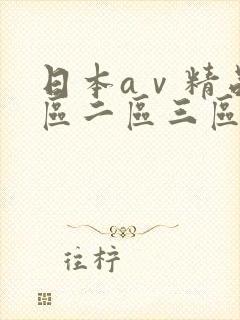 日本aⅴ精品一区二区三区久久