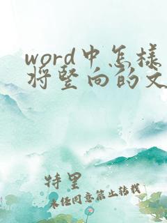 word中怎样将竖向的文字对齐