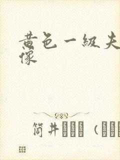 黄色一级夫妻录像