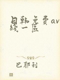 日韩免费av在线一区