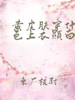 黄皮肤穿什么颜色上衣显白