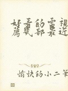 好看的电视剧推荐几部最近