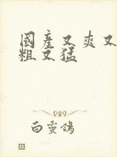 国产又爽又黄又粗又猛