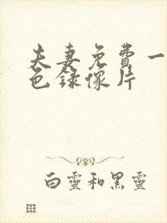 夫妻免费一级黄色录像片