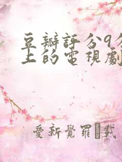 豆瓣评分9分以上的电视剧