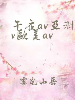 午夜av亚洲av欧美av