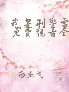 我是刑警电视剧免费观看全集高清 40集