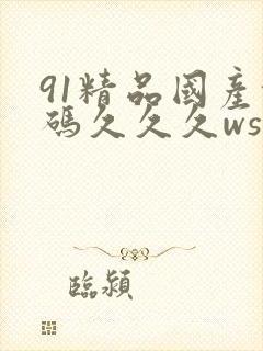 91精品国产乱码久久久ws