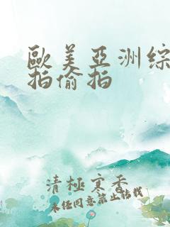 欧美亚洲综合自拍偷拍