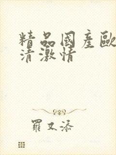 精品国产欧美高清激情