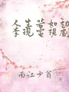 人生若如初相见李现电视剧免费观看