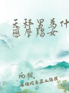 天秤男为什么迷恋摩羯女