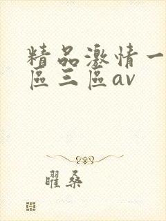 精品激情一区二区三区av