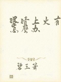 眼睛上火有眼屎怎么办