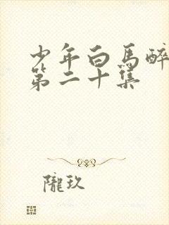 少年白马醉春风第二十集