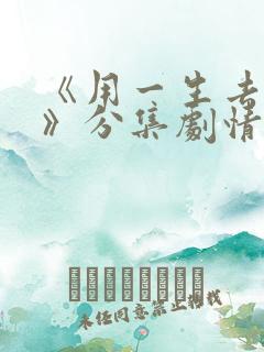 《用一生去爱你》分集剧情