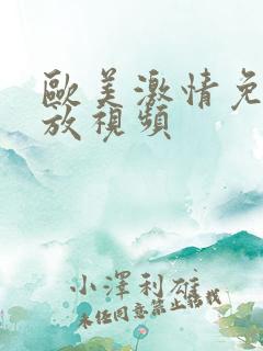 欧美激情免费播放视频