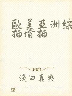 欧美亚洲综合自拍偷拍