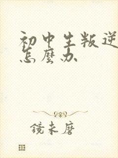 初中生叛逆父母怎么办