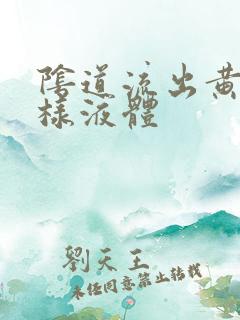 阴道流出黄色水样液体