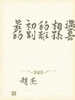 最初的相遇最后的别离孙嘉遇谁杀的