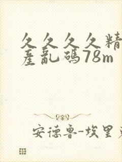 久久久久精品国产乱码78m