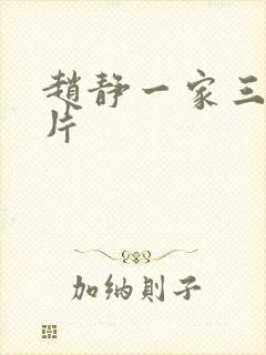 赵静一家三口照片