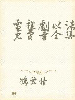 电视剧以法之名免费看全集