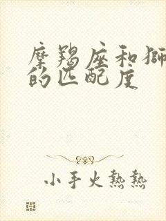 摩羯座和狮子座的匹配度