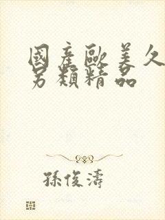 国产欧美久久久另类精品