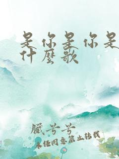 是你是你是你是什么歌