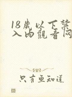 18岁以下禁止入内观看网站