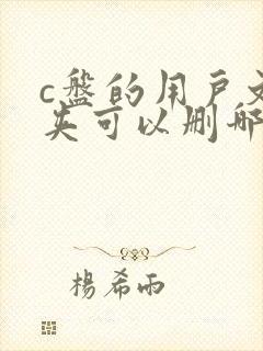 c盘的用户文件夹可以删哪些