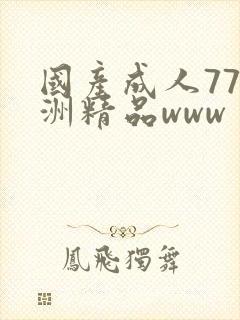 国产成人77亚洲精品www
