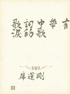 歌词中带有我的泪的歌