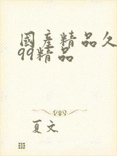 国产精品久久久99精品