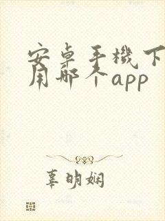 安卓手机下软件用哪个app