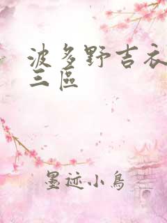 波多野吉衣二区三区