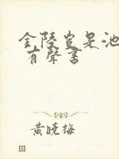 金陵岂是池中物 有声书