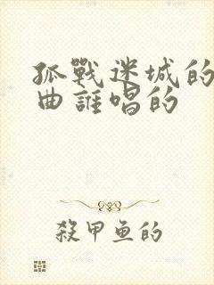 孤战迷城的主题曲谁唱的