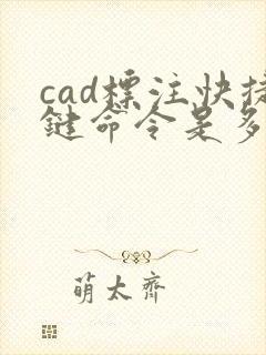 cad标注快捷键命令是多少
