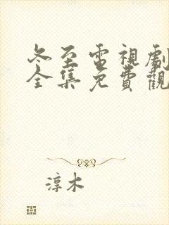 冬至电视剧剧情全集免费观看高清