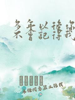 多年以后你还会不会记得我是什么歌