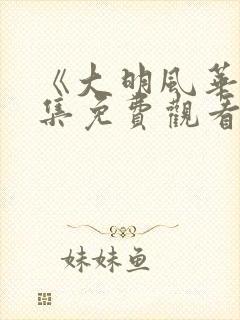 《大明风华》全集免费观看高清