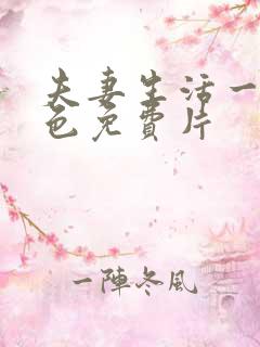 夫妻生活一级黄色免费片