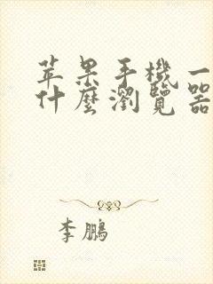 苹果手机一般用什么浏览器比较好