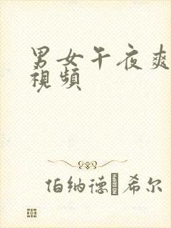 男女午夜爽爽爽视频