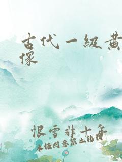 古代一级黄色录像